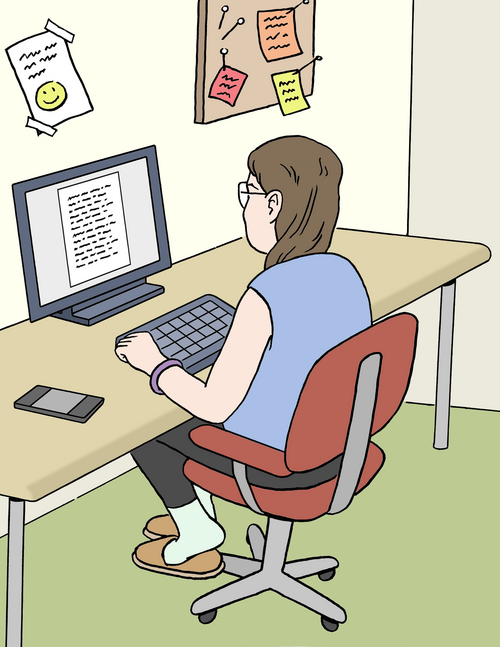 Leichte Sprache Infos über Homeoffice, mobile Arbeit und Telearbeit