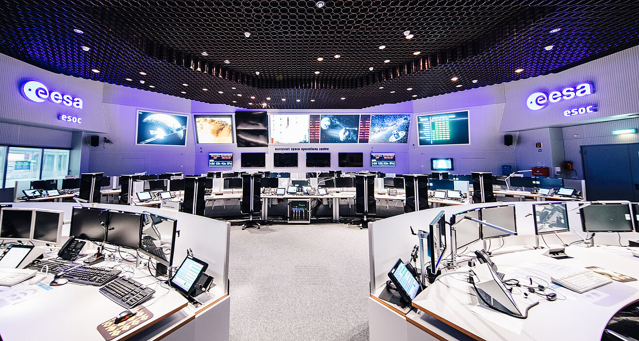 Inneinblick in die ESOC-Zentrale