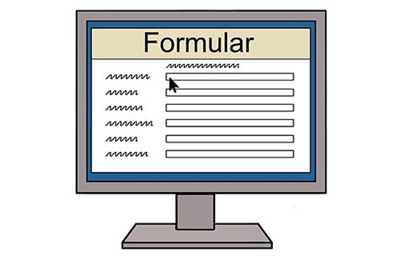 Formular auf PC