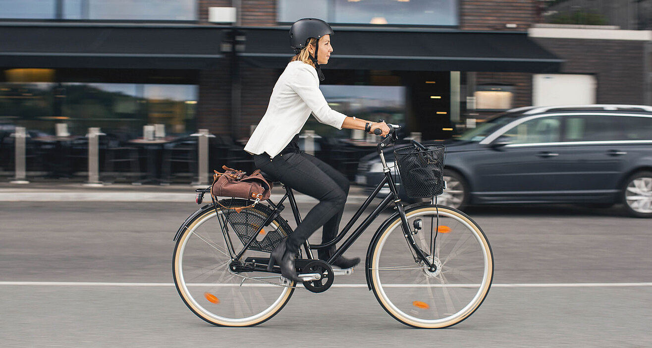 Fahrradfahrerin