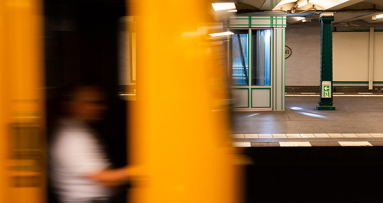U-Bahn Haltestelle in Berlin