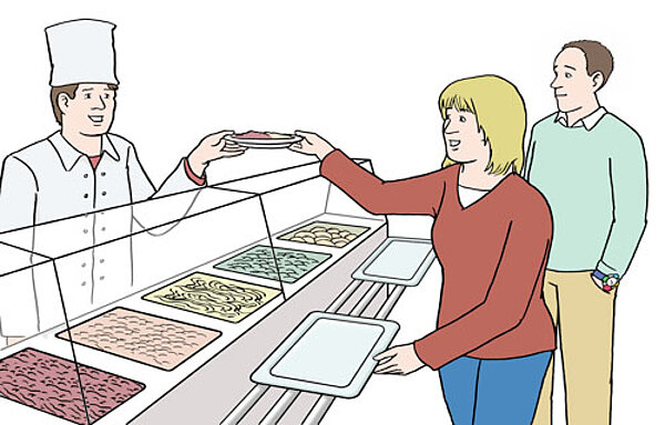 Versichert in der Mittagspause