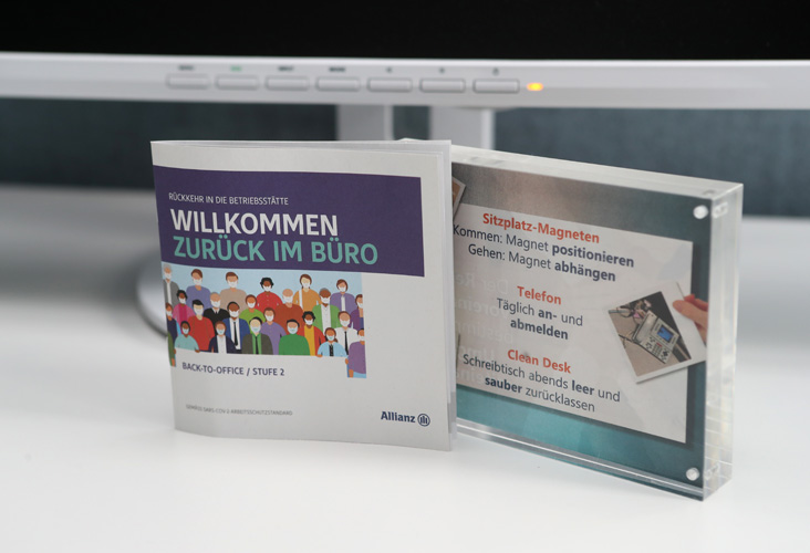 Die Allianz hat ein Heft mit Regeln zum Corona-Virus geschrieben