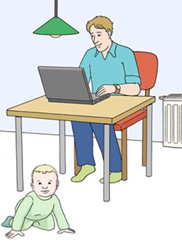 Homeoffice mit Baby