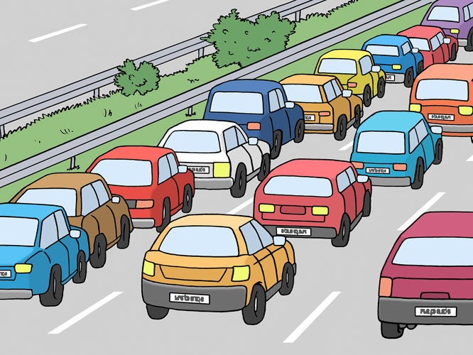 Autos im Stau