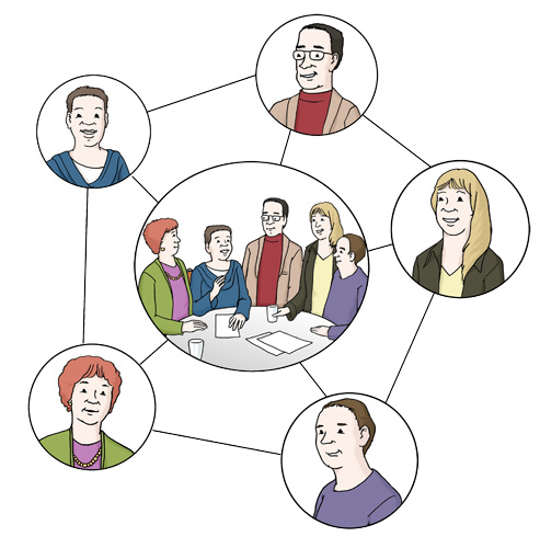 Die 7 Standorte arbeiten gut zusammen