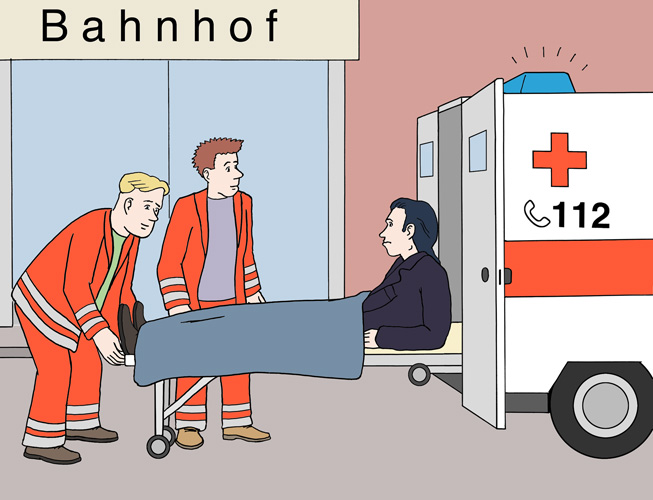 Transport ins Krankenhaus