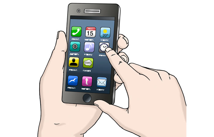 Ein Smartphone.