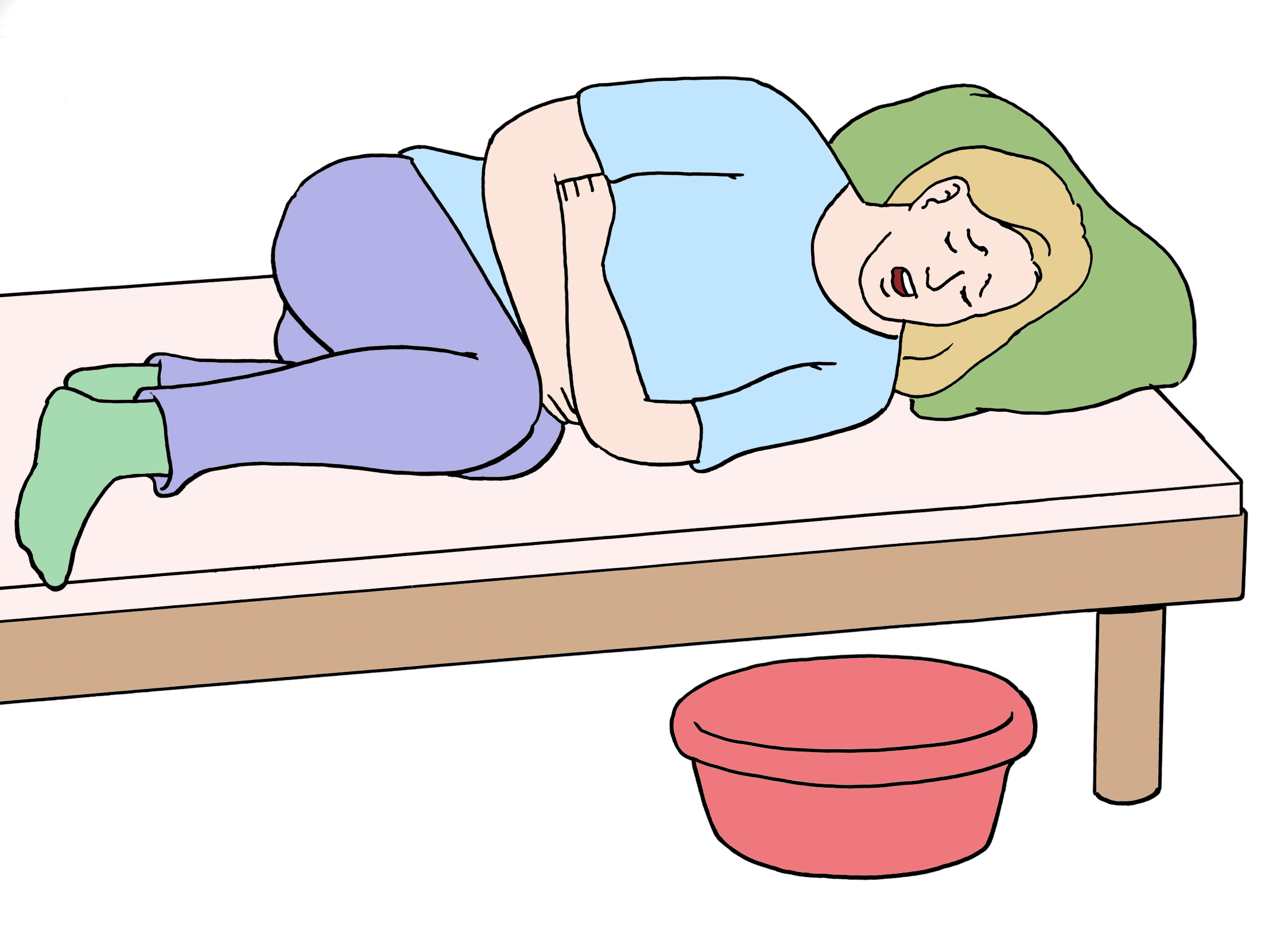 Krank im Bett