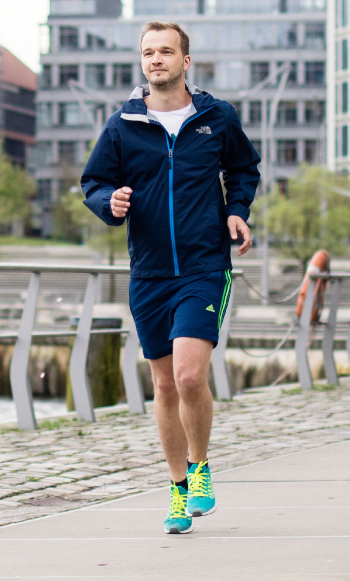 Robert Neuhann beim Joggen