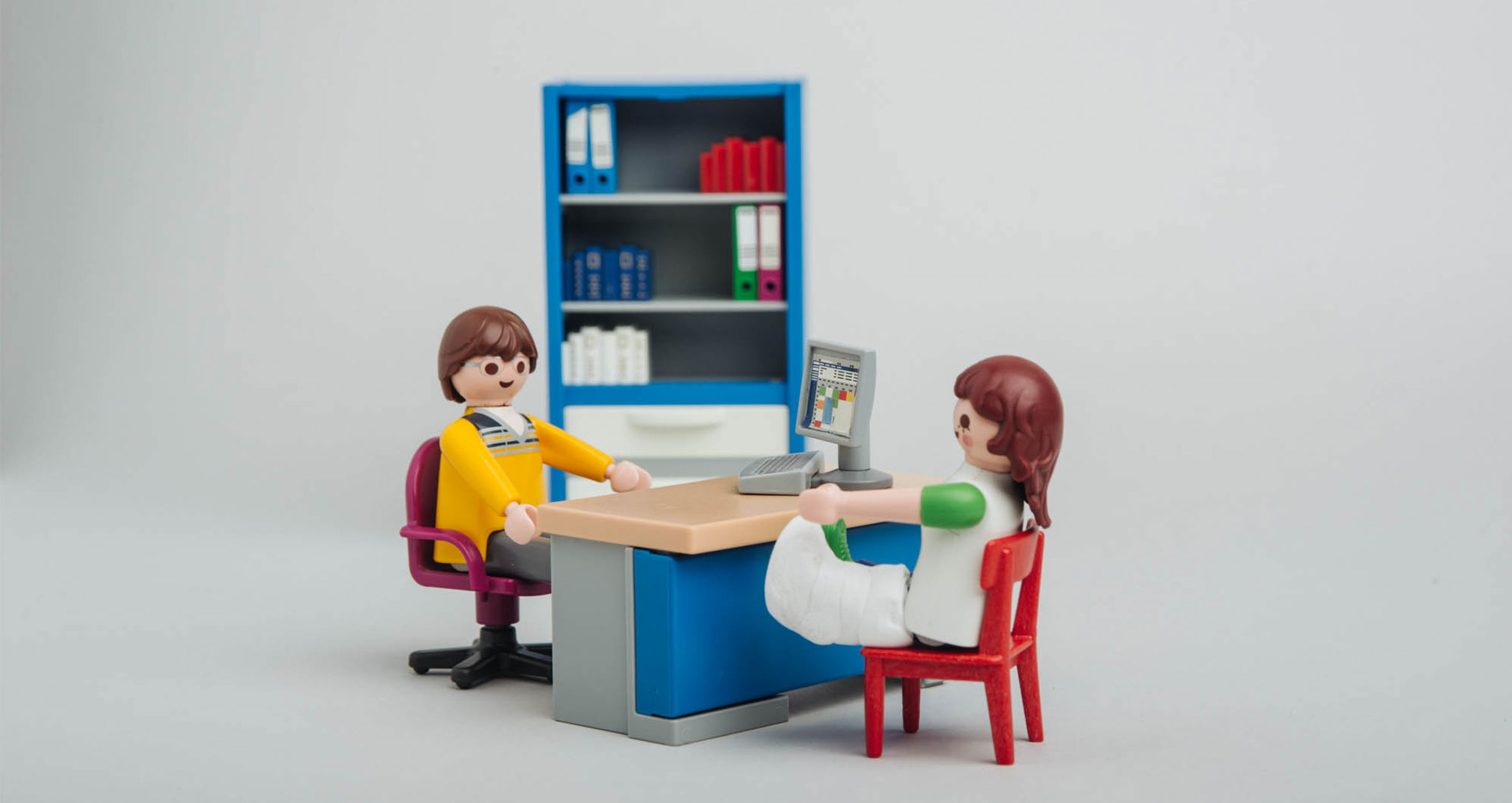 Playmobil-Figuren (Patient und Arzt)