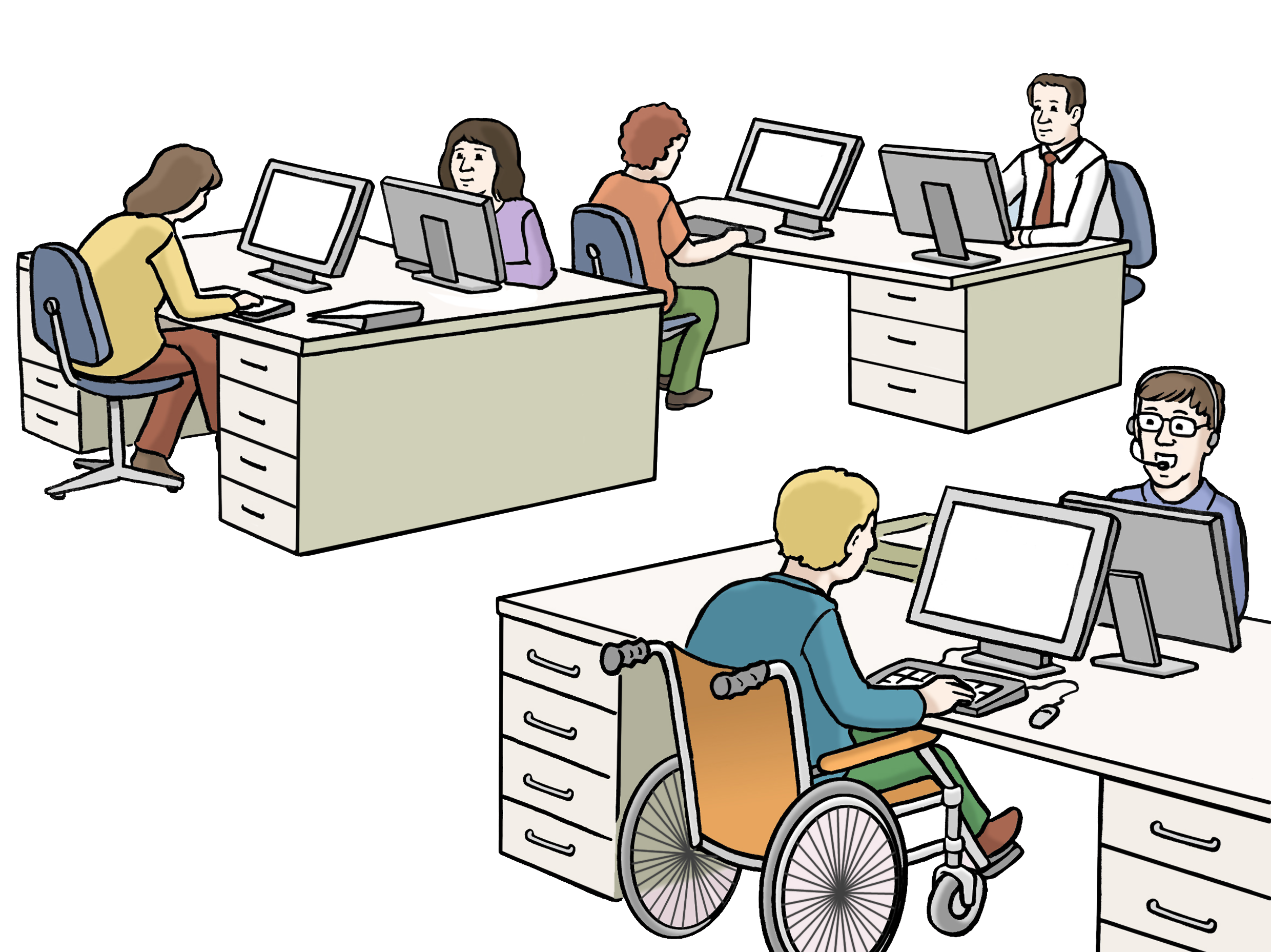 Büro Großraum
