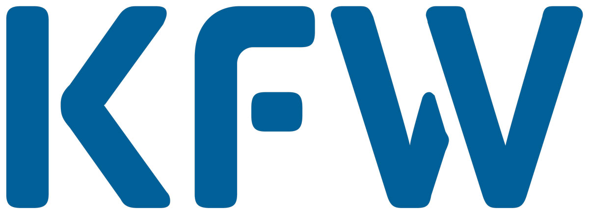 Die drei Buchstaben K, F und W bilden das Logo der KFW