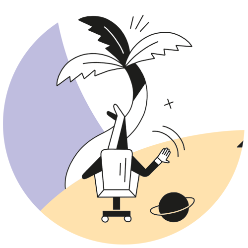 Illustration einer Palme