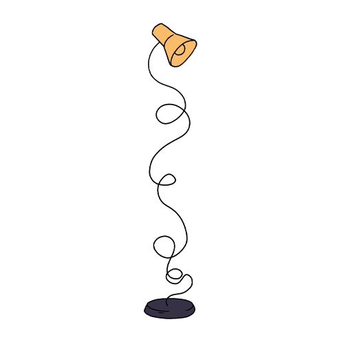 Illustration einer Schreibtischlampe