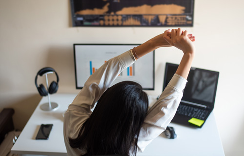 Gesundheit und Bewegung in Büro und Homeoffice