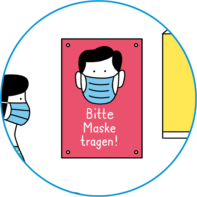 Mund-Nasenschutz tragen