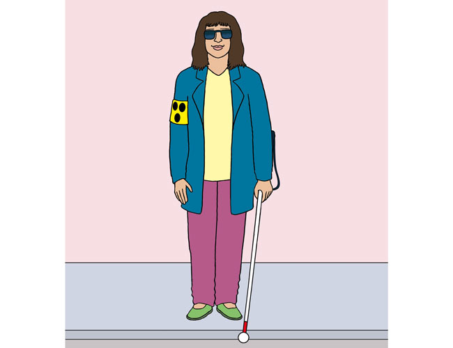 Blinde Frau