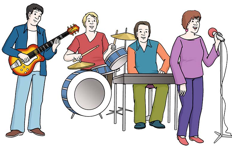 Eine Gruppe von Musikern