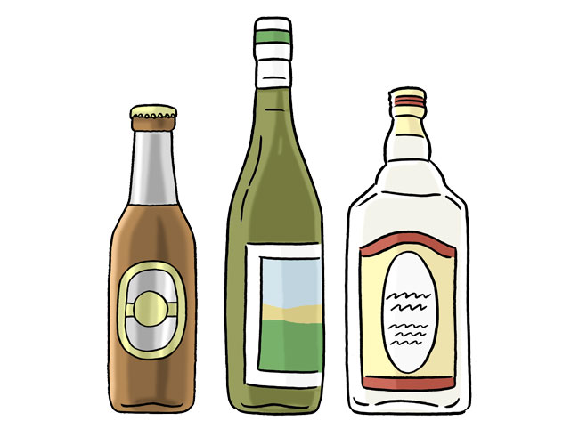 Alkoholflaschen