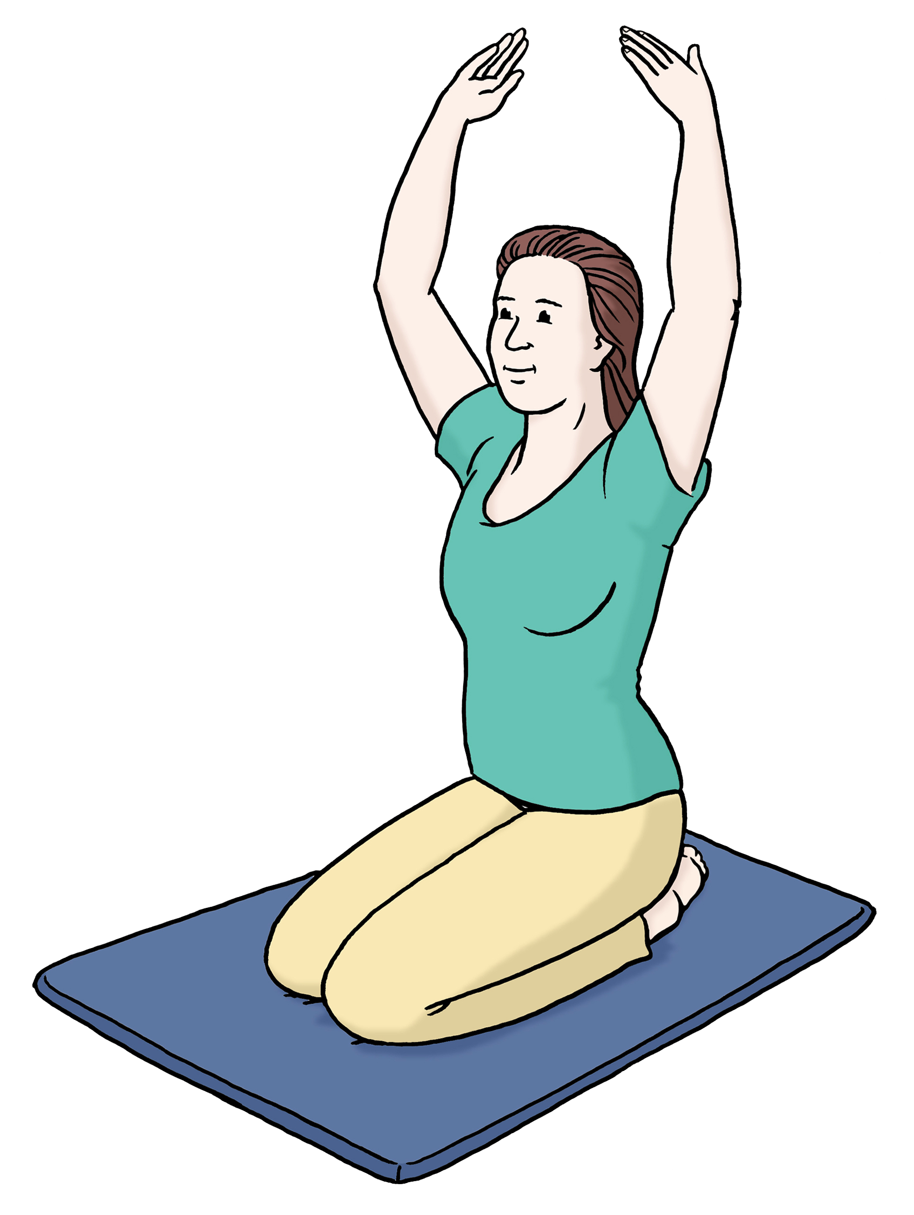 Eine Frau macht Yoga.