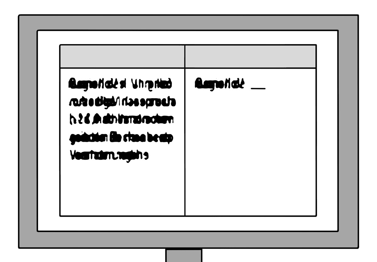 Ein Computerbildschirm.