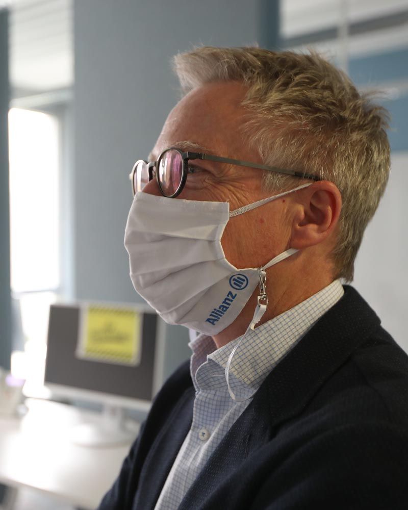 Thomas Summer mit Maske