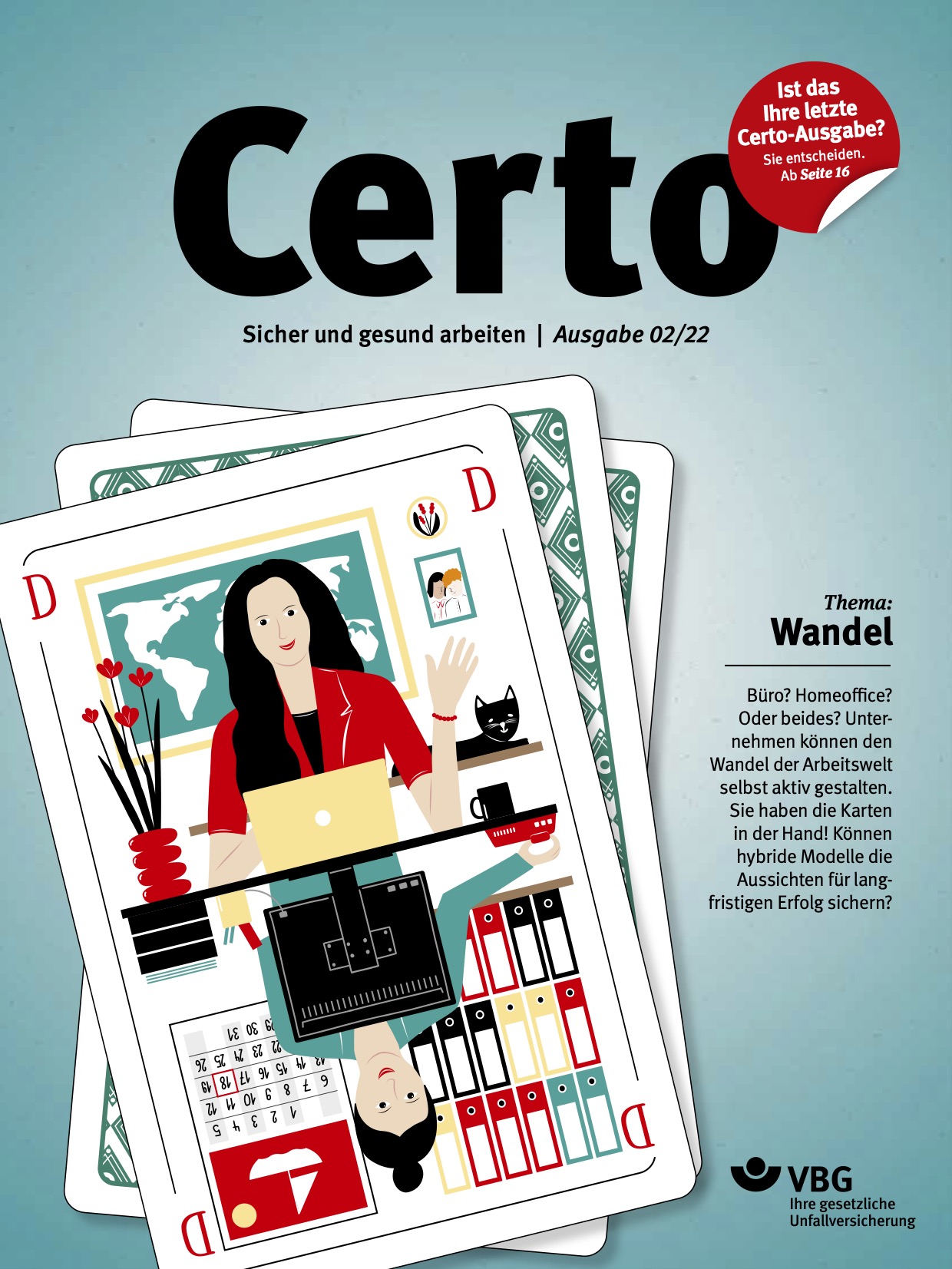 Titelseite der Certo-Ausgabe 02/2022. Das Titelthema lautet "Wandel".