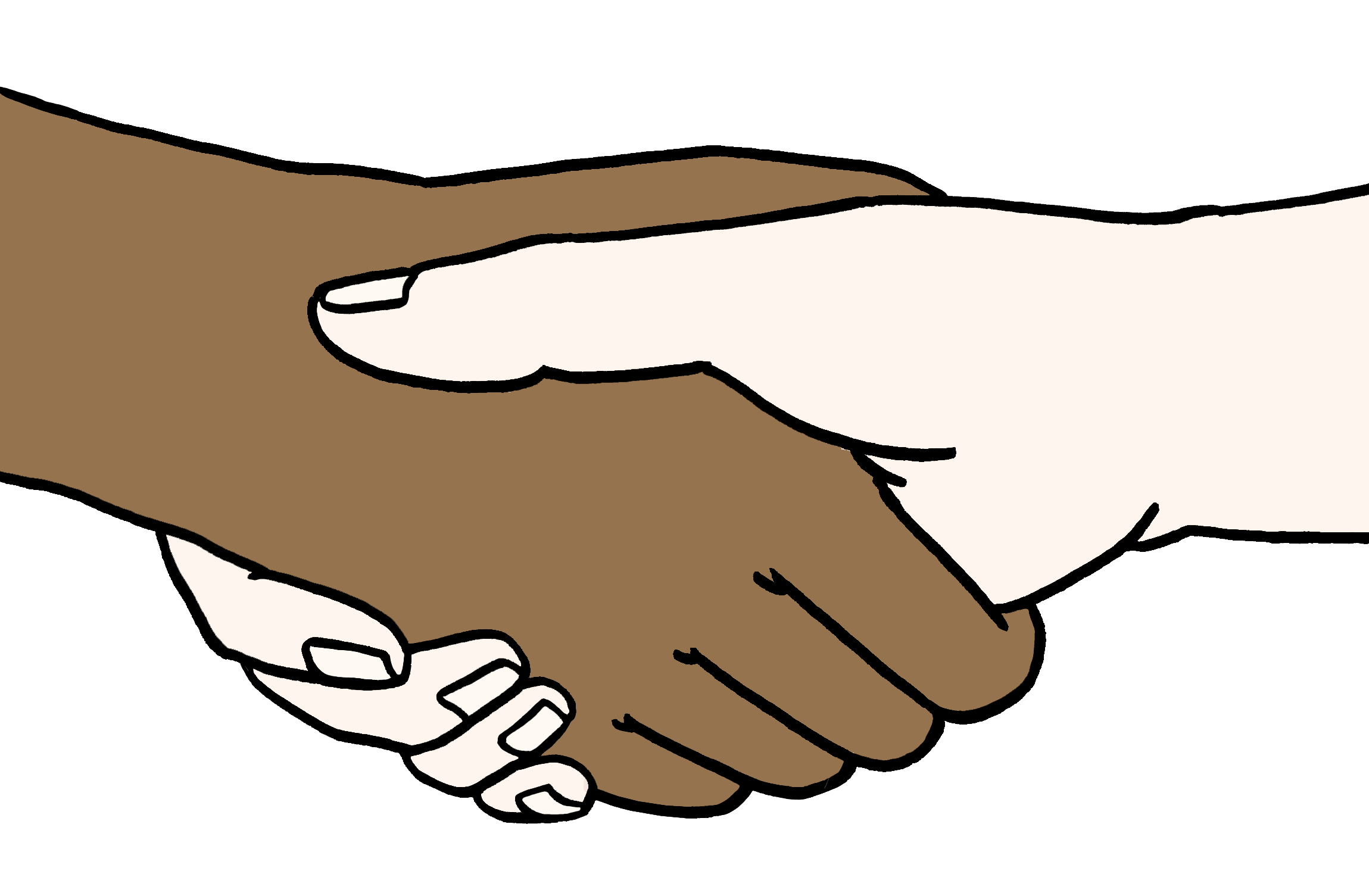 Illustration von einem Handschlag