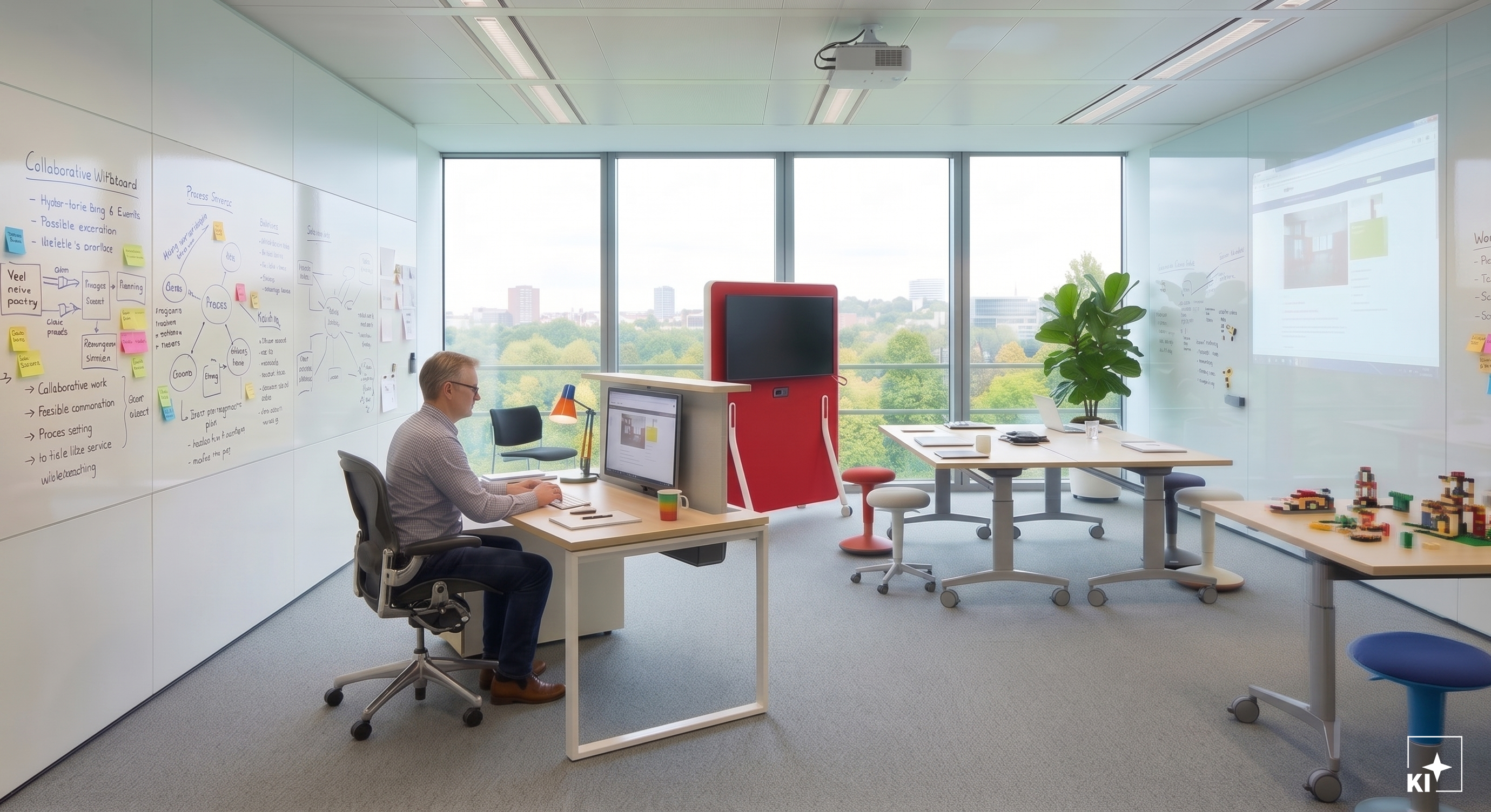 KI-generiertes Bild von einem Büro