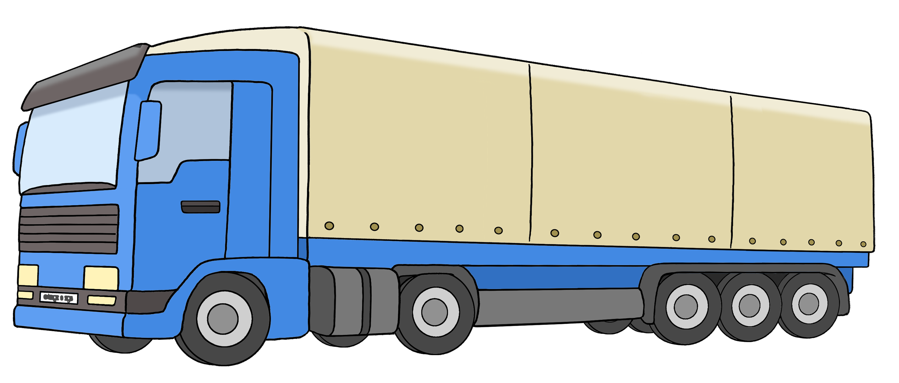 Illustration von einem LKW