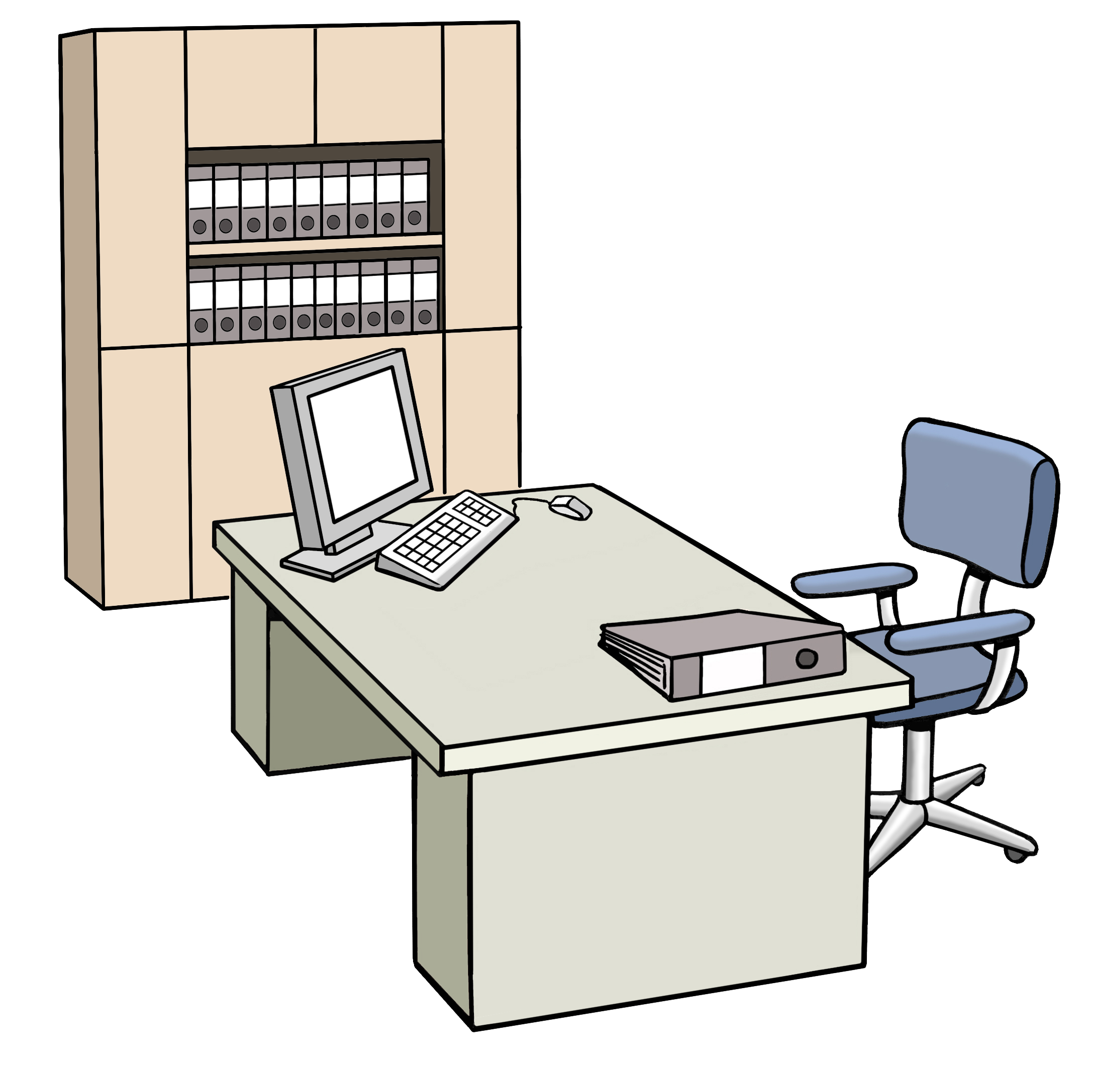 Ein leeres Büro