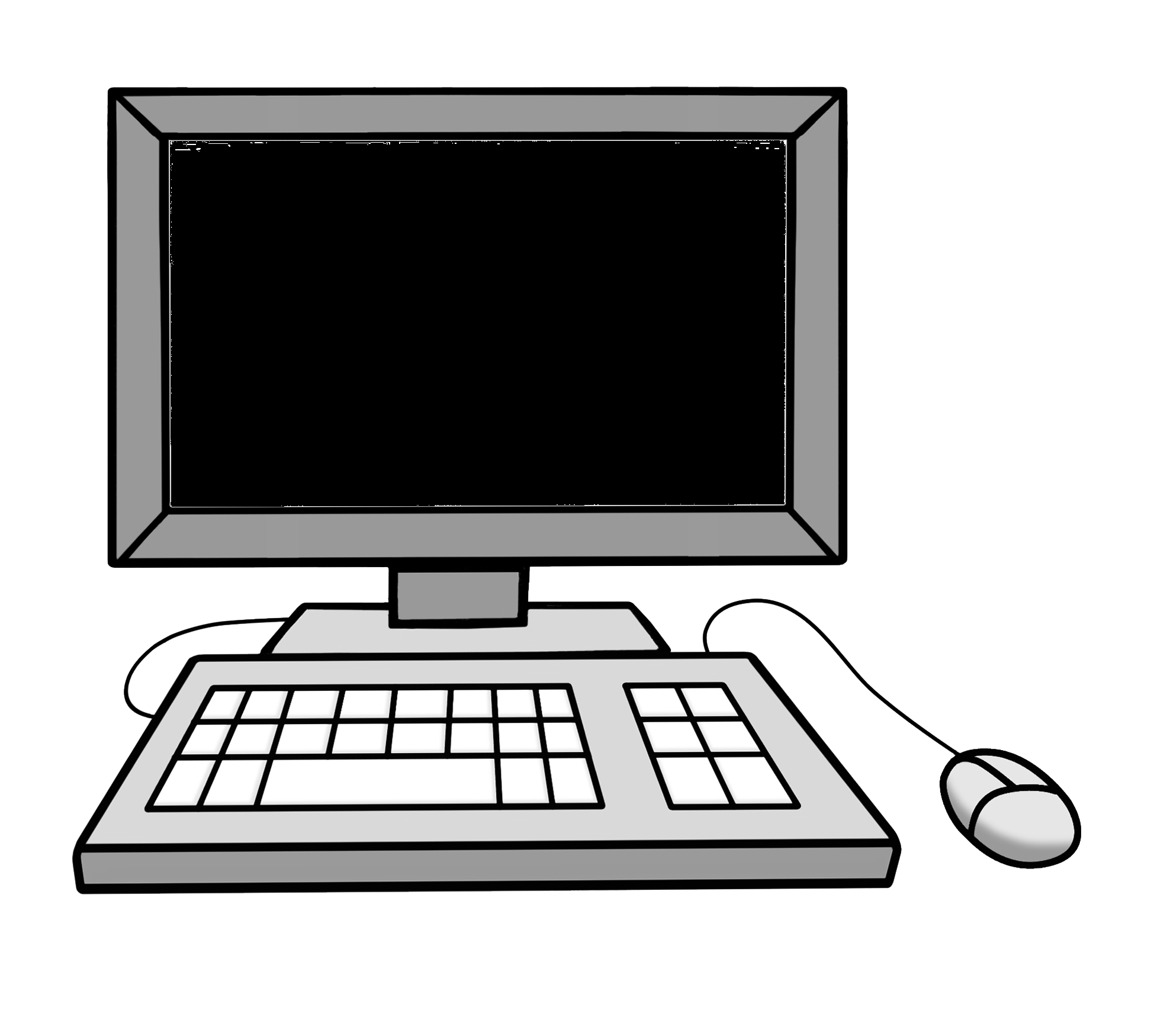 Illustration von einem Computer